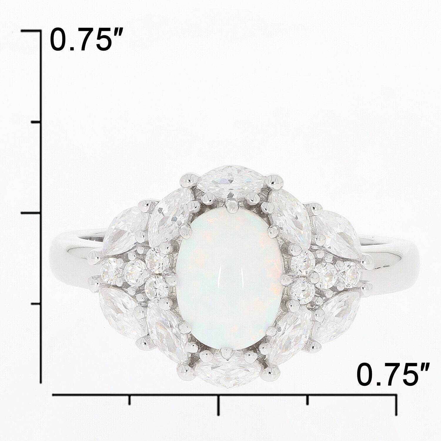 Sterling Silver Semi Mount Ring Setting Cab Oval OV 8x6mm White Topaz - Syzjewelry