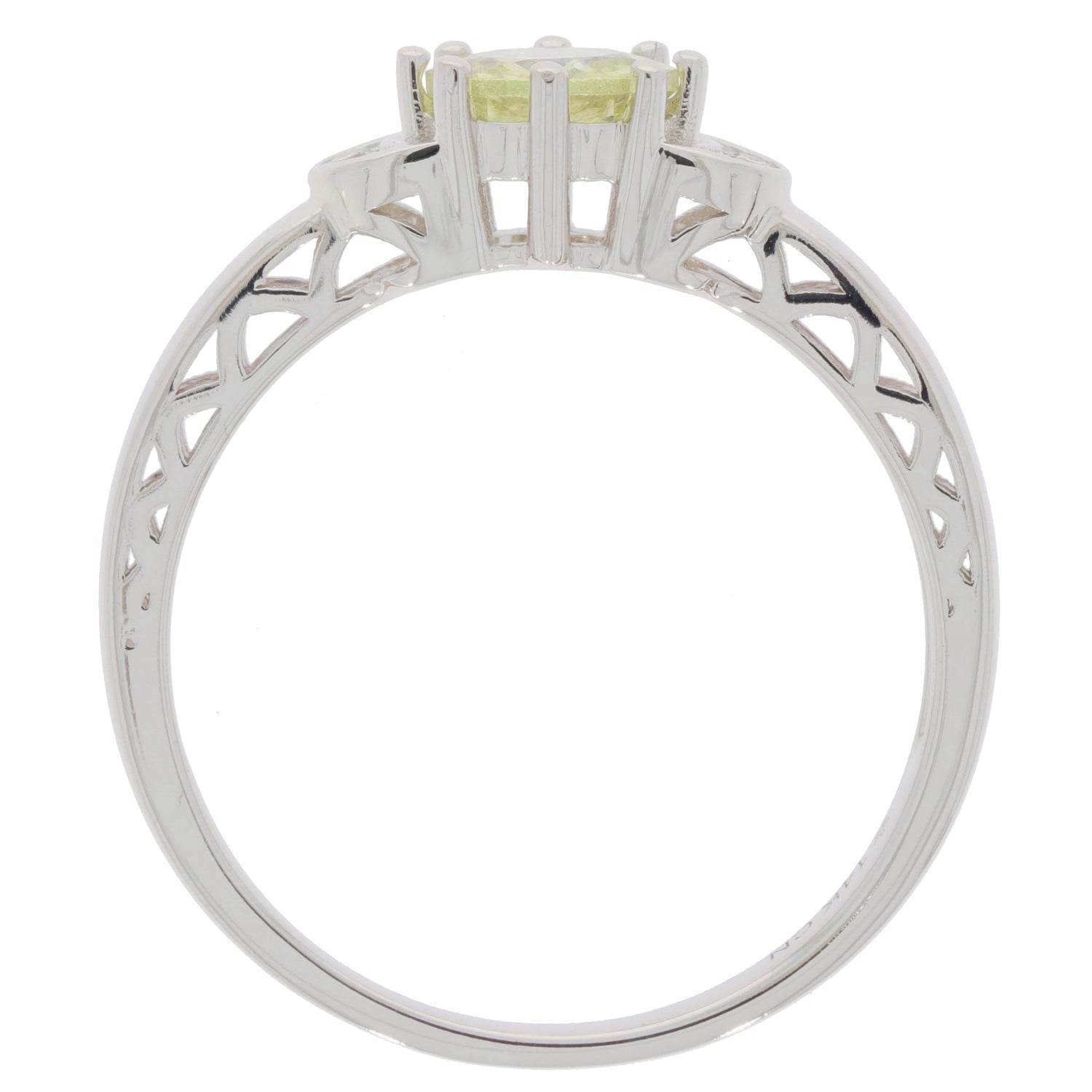 Sterling Silver Semi Mount Ring Setting Round RD 6X6mm D-PJC27650R - Syzjewelry