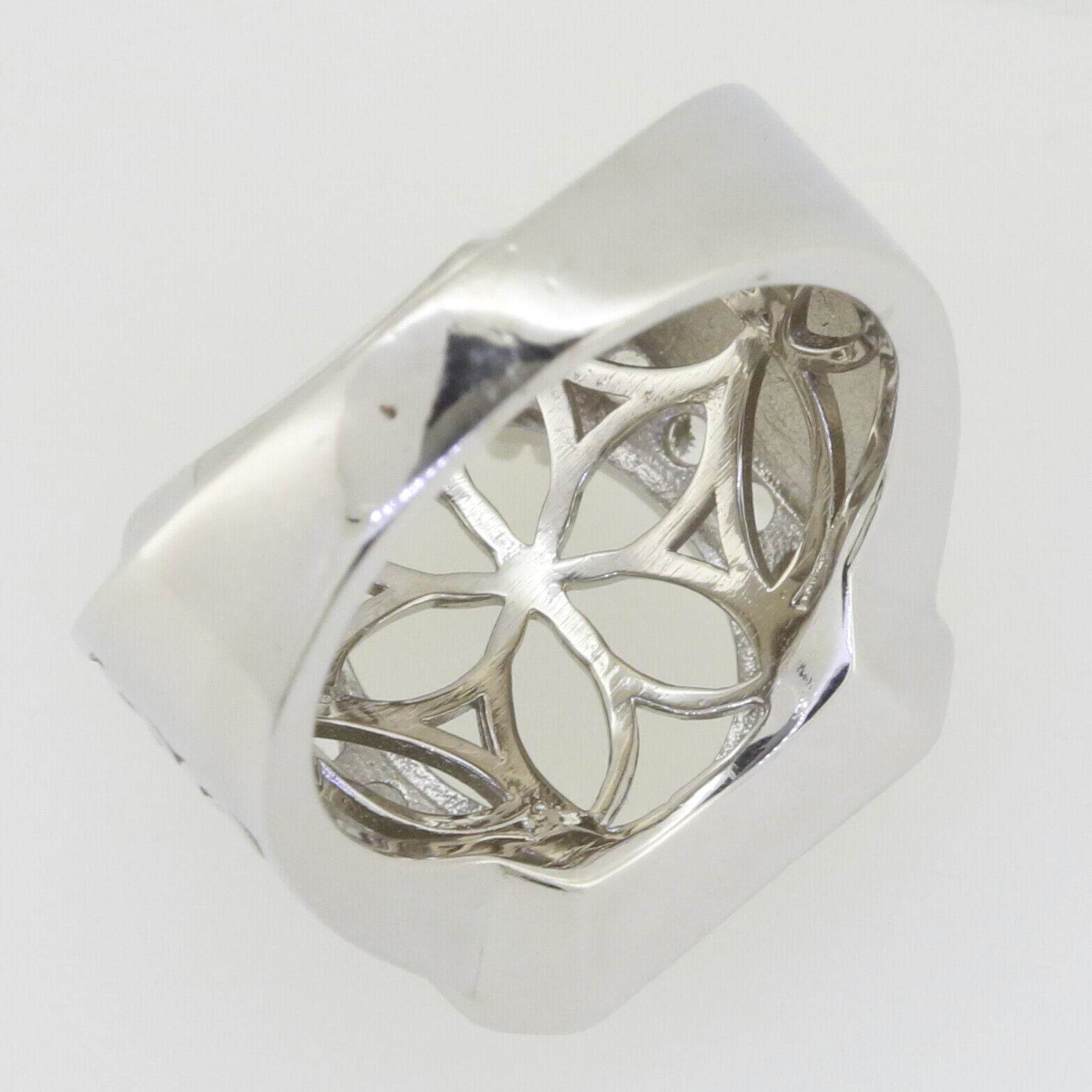 Men's Sterling Silver Semi Mount Ring Setting Oval OV 15x12mm Unisex - Syzjewelry