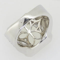 Men's Sterling Silver Semi Mount Ring Setting Oval OV 15x12mm Unisex - Syzjewelry