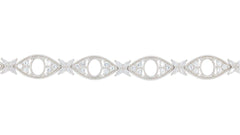 Sterling Silver Semi Mount Bracelet Setting Oval OV 9x7mm Tennis Tennis - Syzjewelry