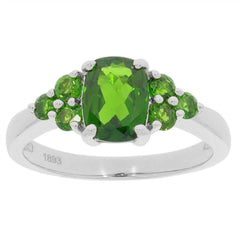 Sterling Silver Semi Mount Ring Setting Cushion CU 8x6mm W/ White Topa - Syzjewelry