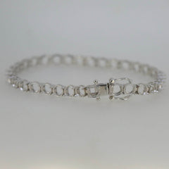 Sterling Silver Semi Mount Tennis Bracelet Setting RD 5x5mm - Syzjewelry