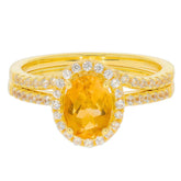 2 piece Set Sterling Silver Semi Mount Ring Setting Oval OV 8X6mm Whi - Syzjewelry