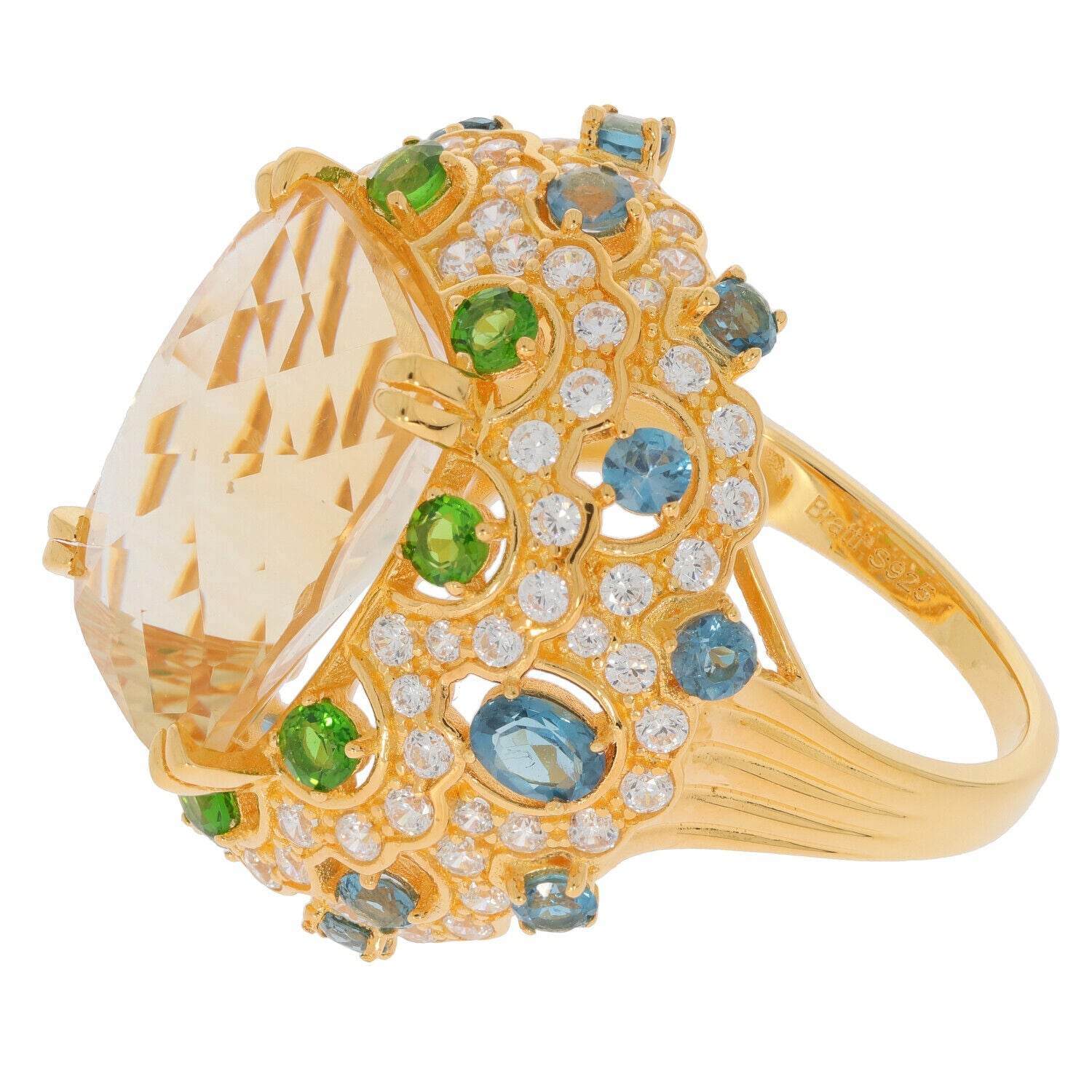 Sterling Silver Semi Mount Ring Setting Cushion CU 16X12mm PJC24071R - 1 - Syzjewelry