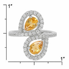 Sterling Silver Semi Mount Ring Setting PE 7X5mm White Topaz Solid - Syzjewelry