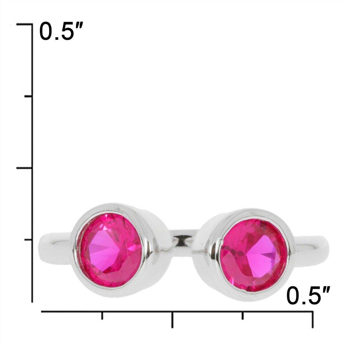 Sterling Silver Semi Mount Ring Setting RD 5x5mm White Topaz - Syzjewelry