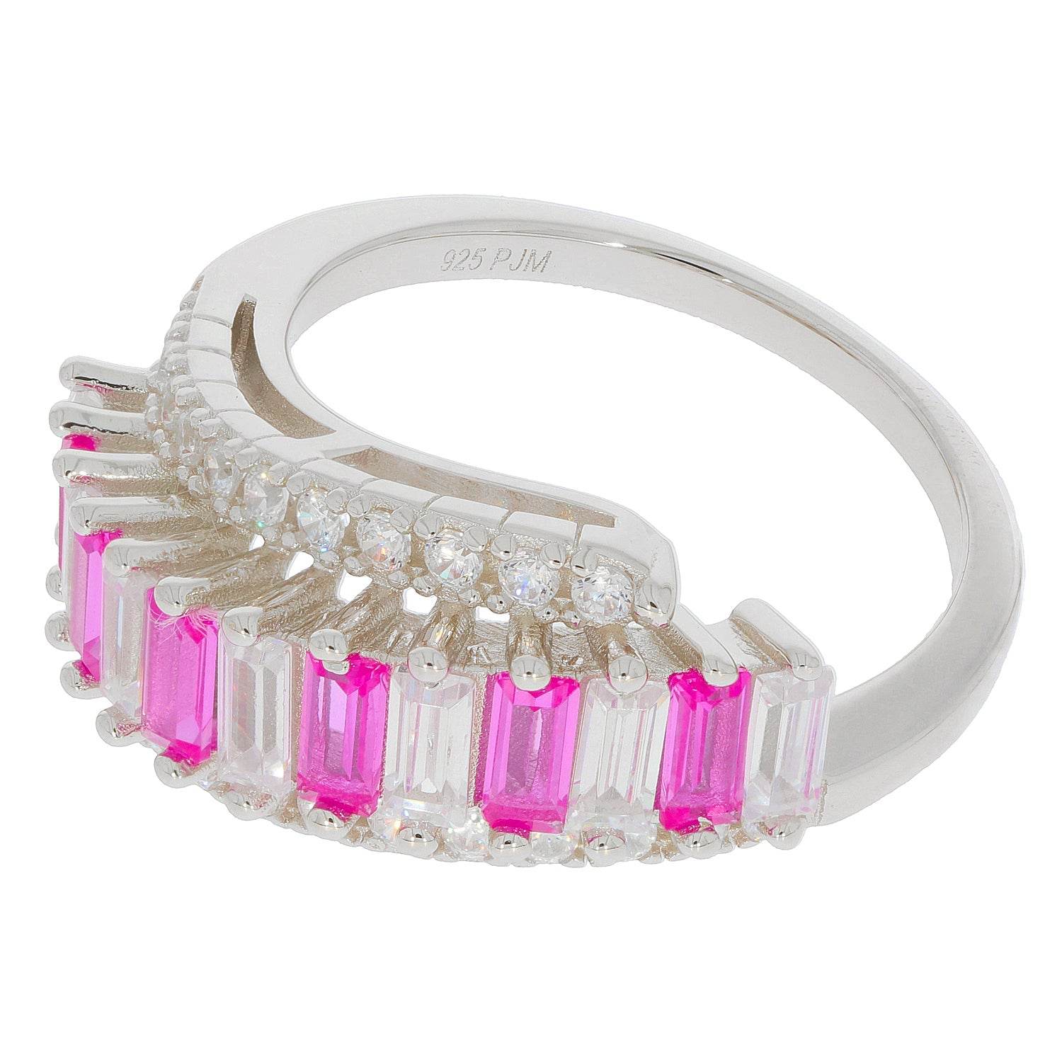 Sterling Silver Semi Mount Ring Setting Emerald OCT 4X2mm D - PJC28370R - Syzjewelry