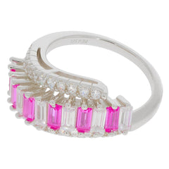 Sterling Silver Semi Mount Ring Setting Emerald OCT 4X2mm D - PJC28370R - Syzjewelry