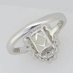 Sterling Silver Semi Mount Ring Setting Emerald OCT 8X6mm White Topaz DK2129 - Syzjewelry