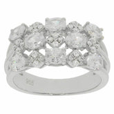 Sterling Silver Semi Mount Ring Setting OV 4X3mm White Topaz 955R - Syzjewelry