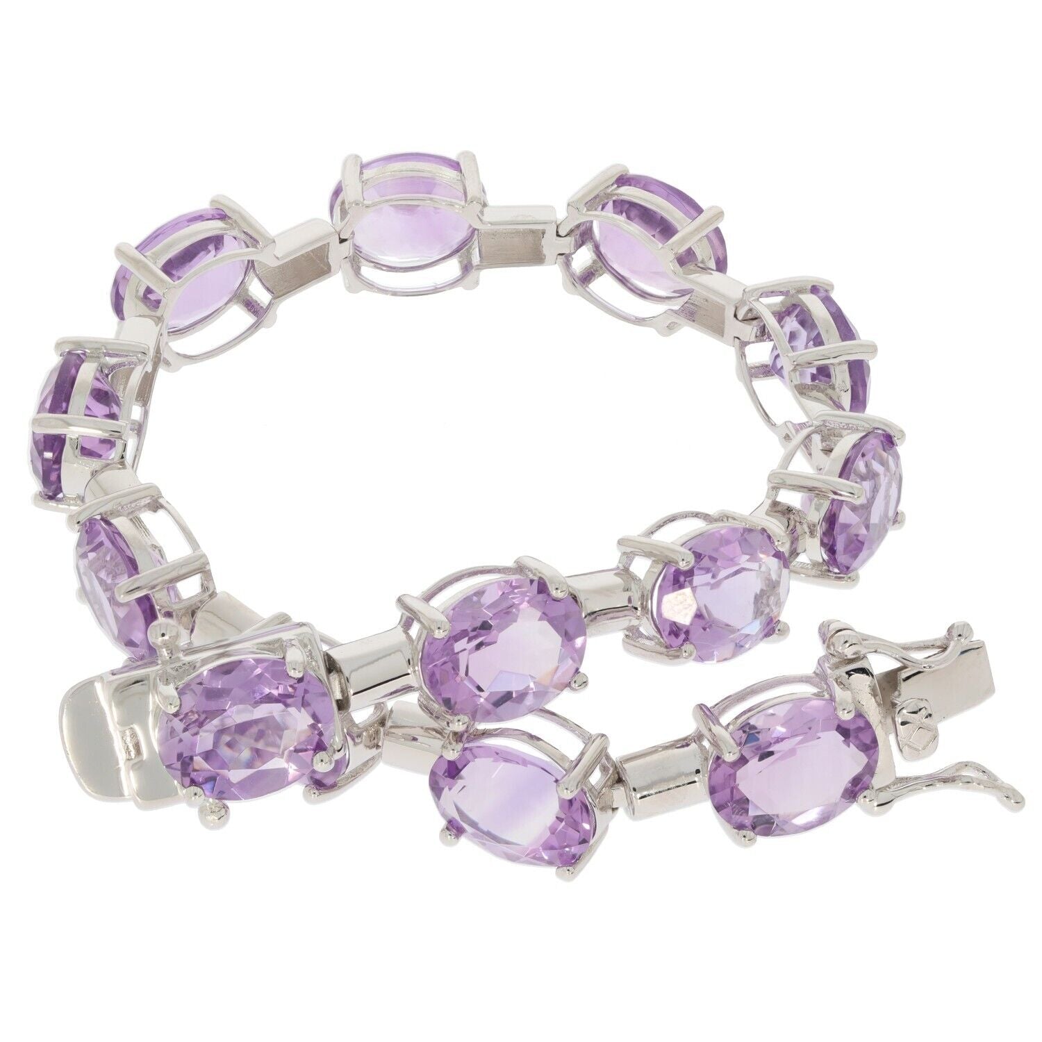 Sterling Silver Semi Mount Tennis Bracelet Setting Oval OV 10x8mm 7" - Syzjewelry