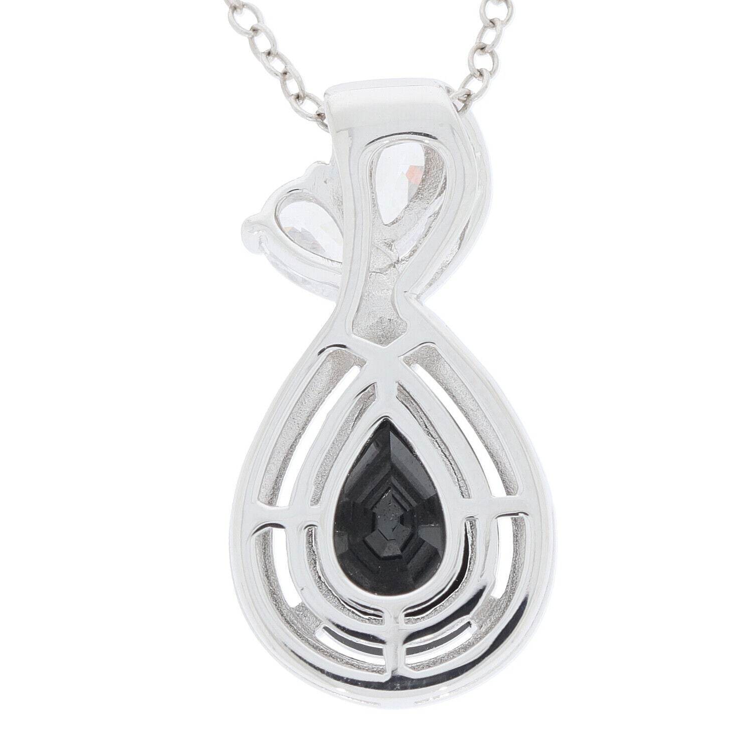 Sterling Silver Semi Mount Pendant Setting Pear PE 10X7mm White Topaz - Syzjewelry