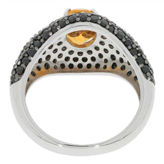 Sterling Silver Semi Mount Ring Setting OV 8X6mm white topaz White Top - Syzjewelry