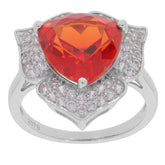 Sterling Silver Semi Mount Ring Setting Trillion Tri 8x8mm White Topaz - Syzjewelry