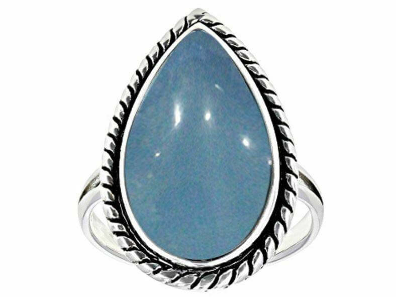 Vintage Style Sterling Silver Semi Mount Ring Setting PE 27X17mm Cabochon - Syzjewelry
