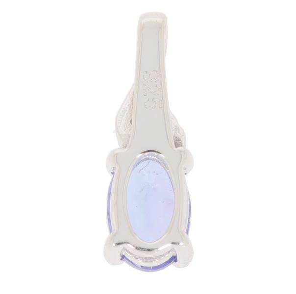 Sterling Silver Semi Mount Pendant Setting Oval OV 6x4mm White Topaz - Syzjewelry