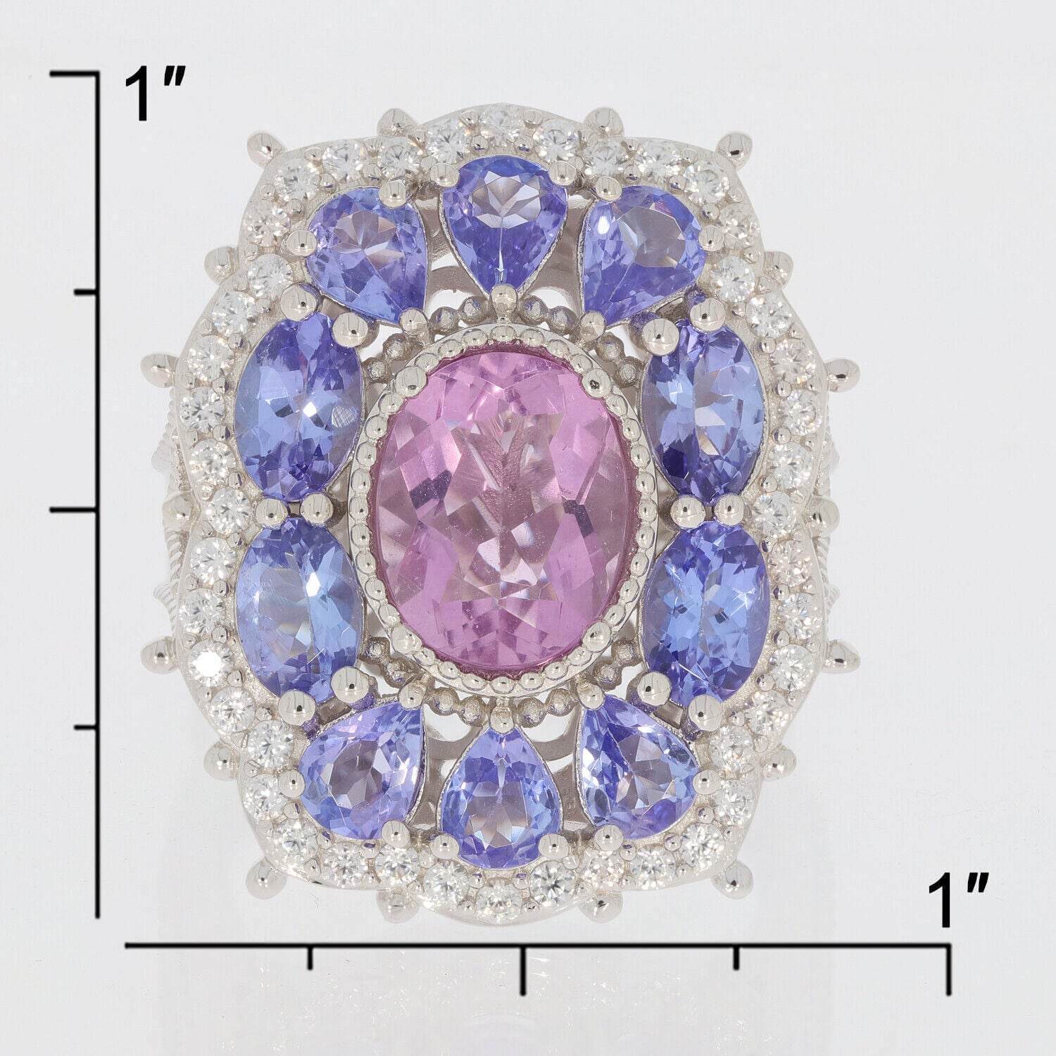 Sterling Silver Semi Mount Pendant Setting Cabochon Oval OV 8X6mm Whit - Syzjewelry