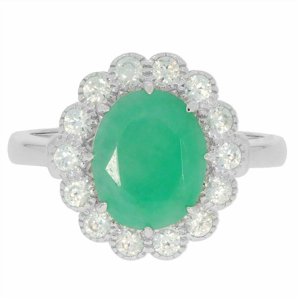 Sterling Silver Semi Mount Ring Setting Oval OV 10x8mm White Topaz N0284PJC2 - Syzjewelry