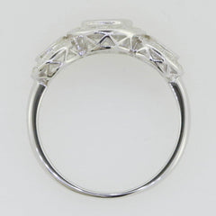 14K White Gold Semi Mount Ring Setting Round RD 5x5mm RD3.5mm - Syzjewelry