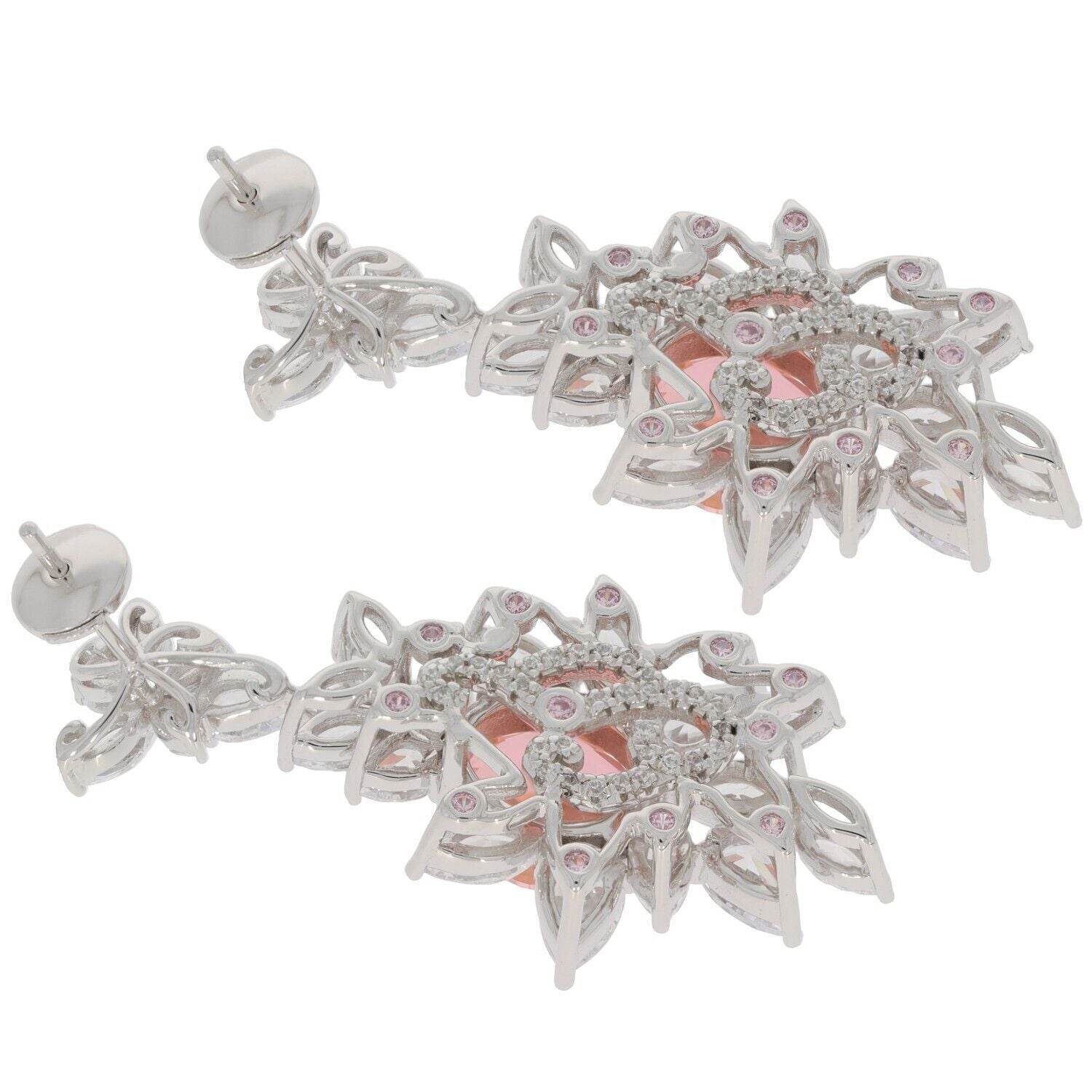 Sterling Silver Semi Mount Earrings Setting Oval OV 10X8 PE 6x4mm WhiteTopaz - Syzjewelry