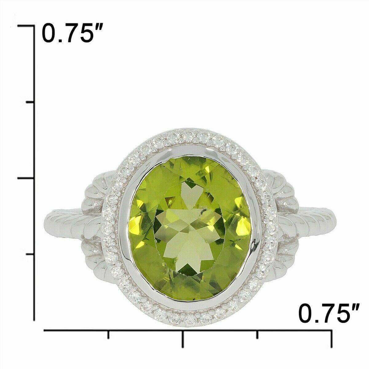 Sterling Silver Semi Mount Ring Setting Oval OV 11x9mm N0204PJC2067R - Syzjewelry