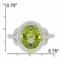 Sterling Silver Semi Mount Ring Setting Oval OV 11x9mm N0204PJC2067R - Syzjewelry