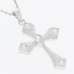 Sterling Silver Semi Mount Pendant Setting Oval OV 5X3mm White Topaz - Syzjewelry