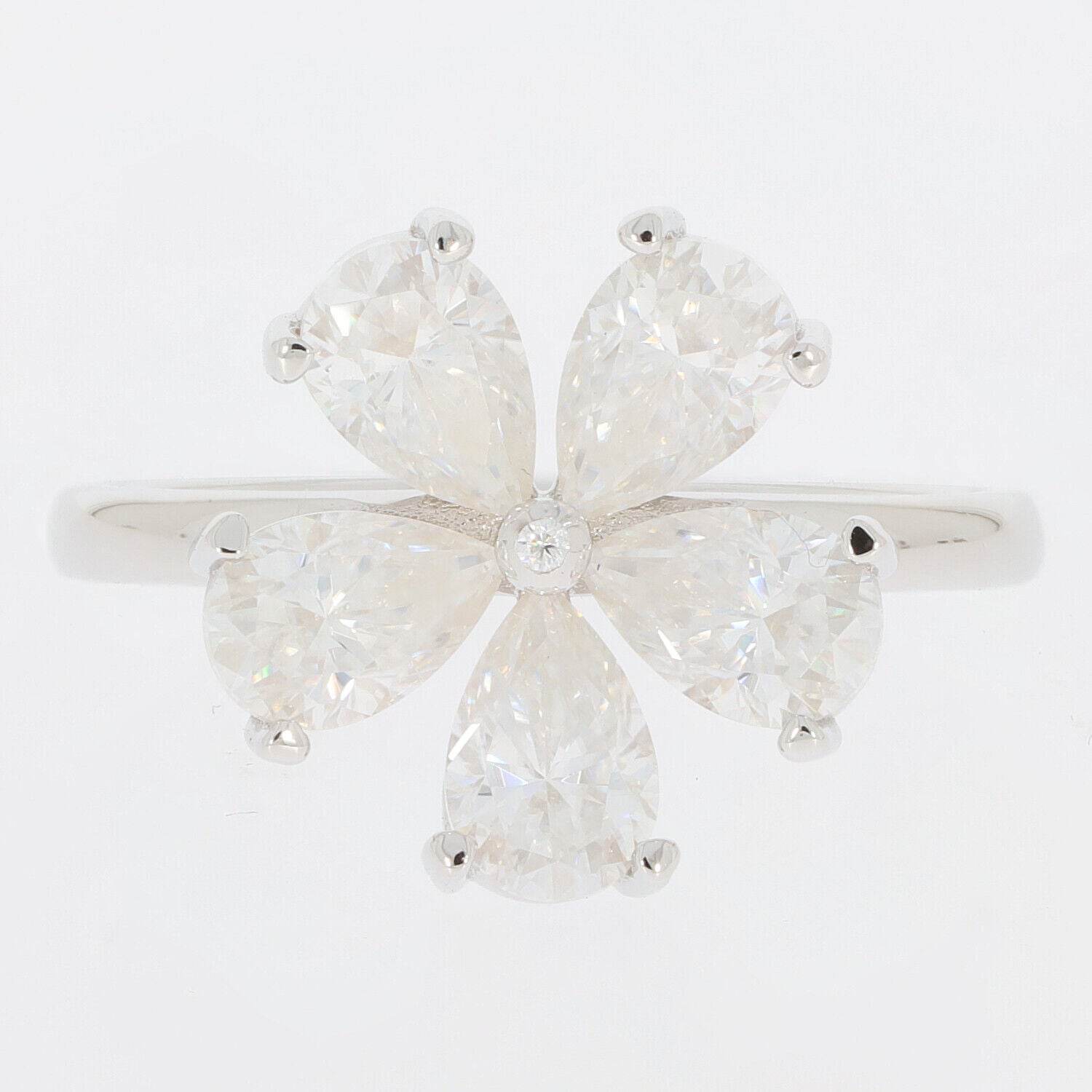 Sterling Silver Semi Mount Ring Setting Pear PE 6X4mm D - PJC22798R - Syzjewelry