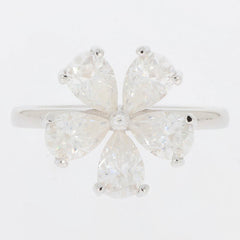 Sterling Silver Semi Mount Ring Setting Pear PE 6X4mm D - PJC22798R - Syzjewelry