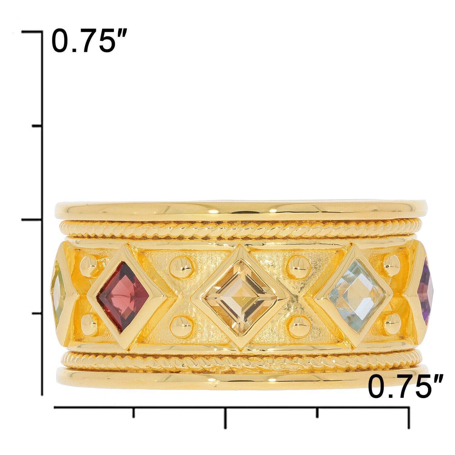 Gold Plated Sterling Silver Semi Mount Men Ring Setting Princess SQ 3X - Syzjewelry