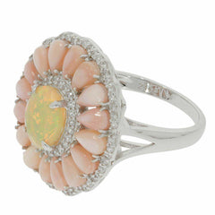 Sterling Silver Semi Mount Ring Setting Cabochon Oval OV 9X7mm Cluster Ring - Syzjewelry