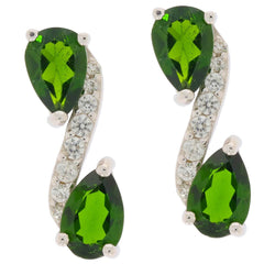 Sterling Silver Semi Mount Earrings Setting Pear PE 6X4mm - Syzjewelry