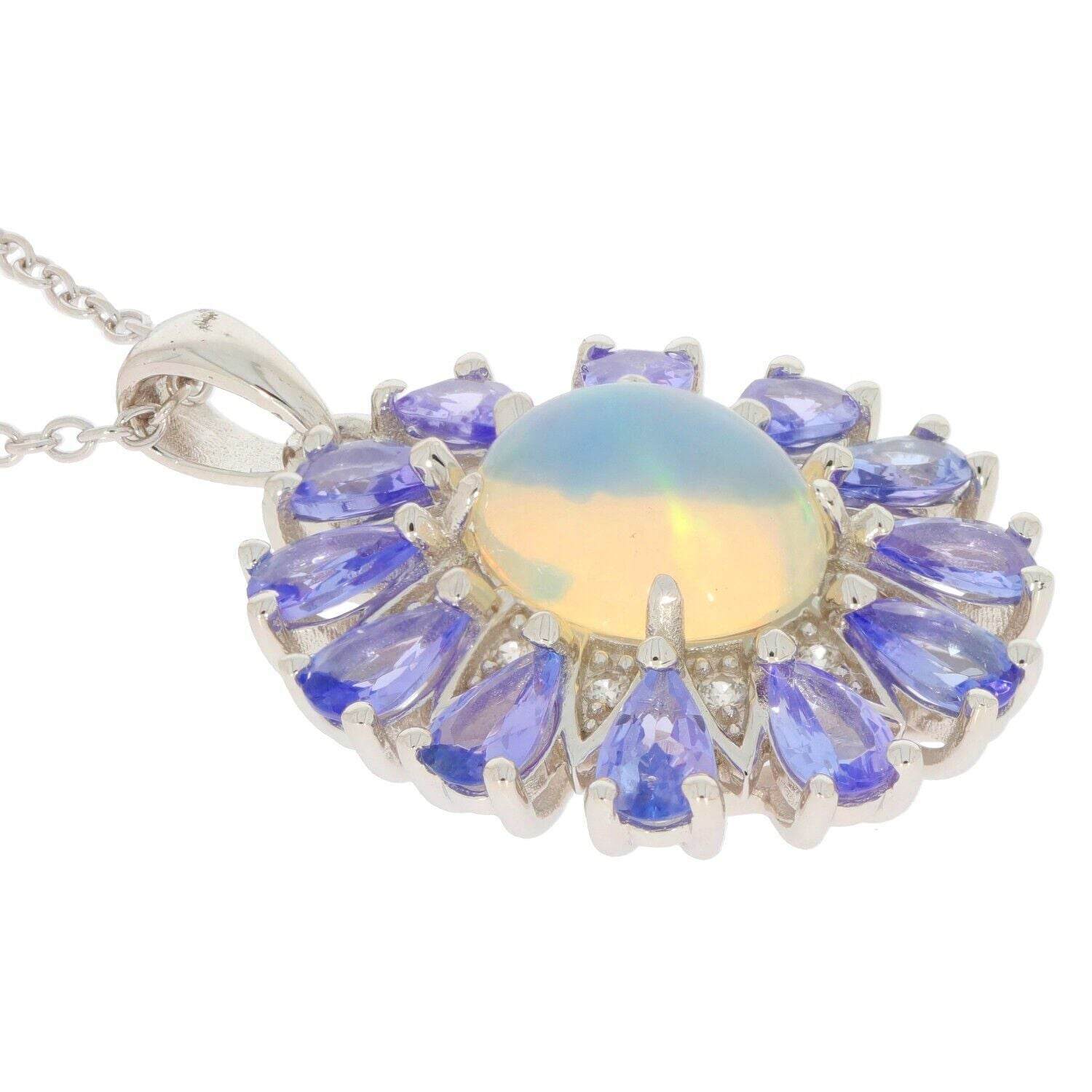 Sterling Silver Semi Mount Pendant Setting Oval OV 10X8mm PE 6x4mm Cabochon Halo - Syzjewelry