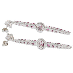 Sterling Silver Semi Mount Earrings Setting Oval OV 7x5mm D - PJC24514E - Syzjewelry