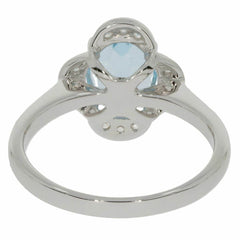 Sterling Silver Semi Mount Ring Setting OV 9X7mm White Topaz N0184PJC1968R - Syzjewelry