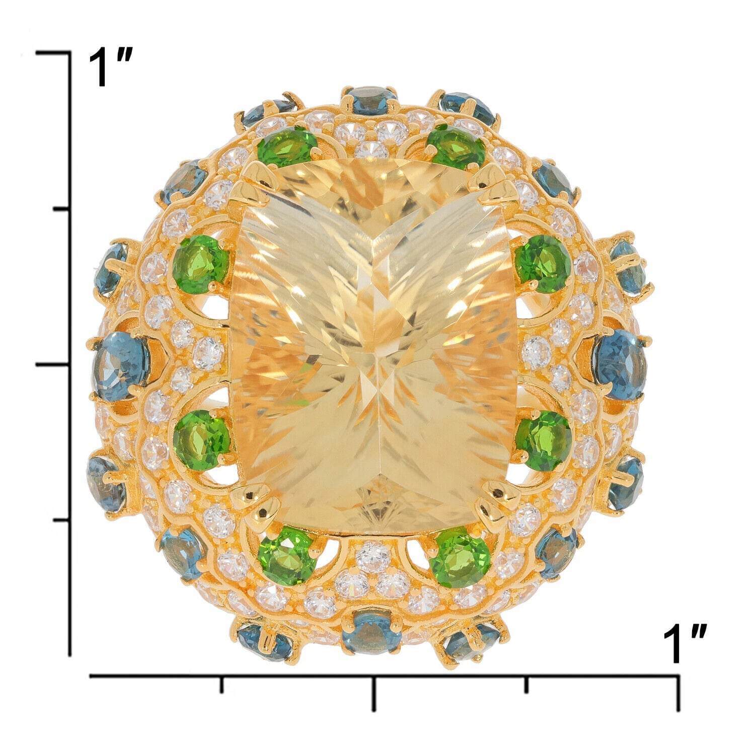 Sterling Silver Semi Mount Ring Setting Cushion CU 16X12mm PJC24071R - 1 - Syzjewelry