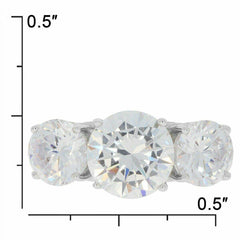 Sterling Silver Semi Mount Ring Setting Round RD 10x10 8x8mm White Topaz - Syzjewelry