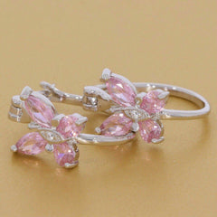 Sterling Silver Semi Mount Earrings Setting MQ 6x3mm PE 5x3 Butterfly - Syzjewelry