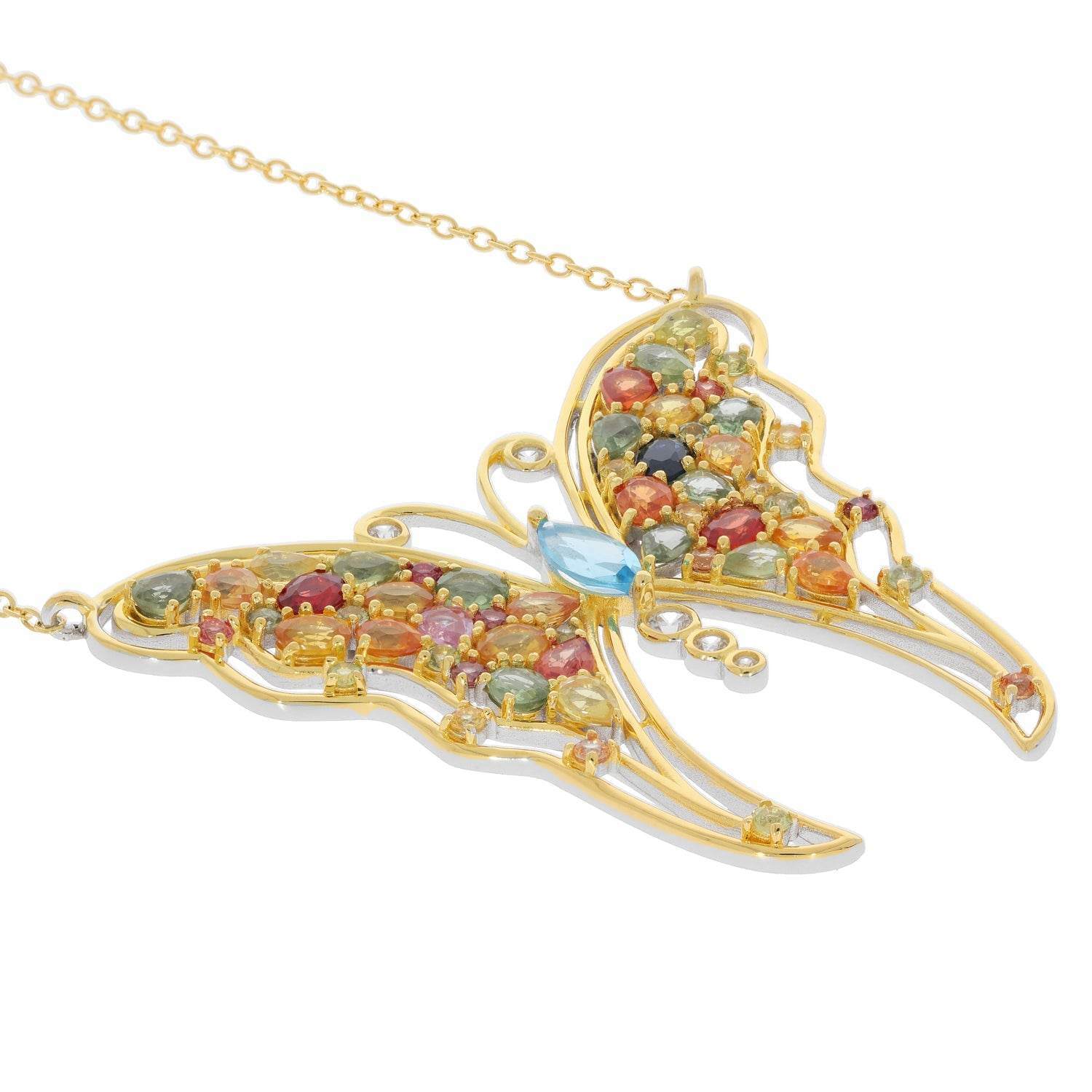 Sterling Silver Semi Mount Butterfly Necklace Setting Marquise MQ 8X4m - Syzjewelry