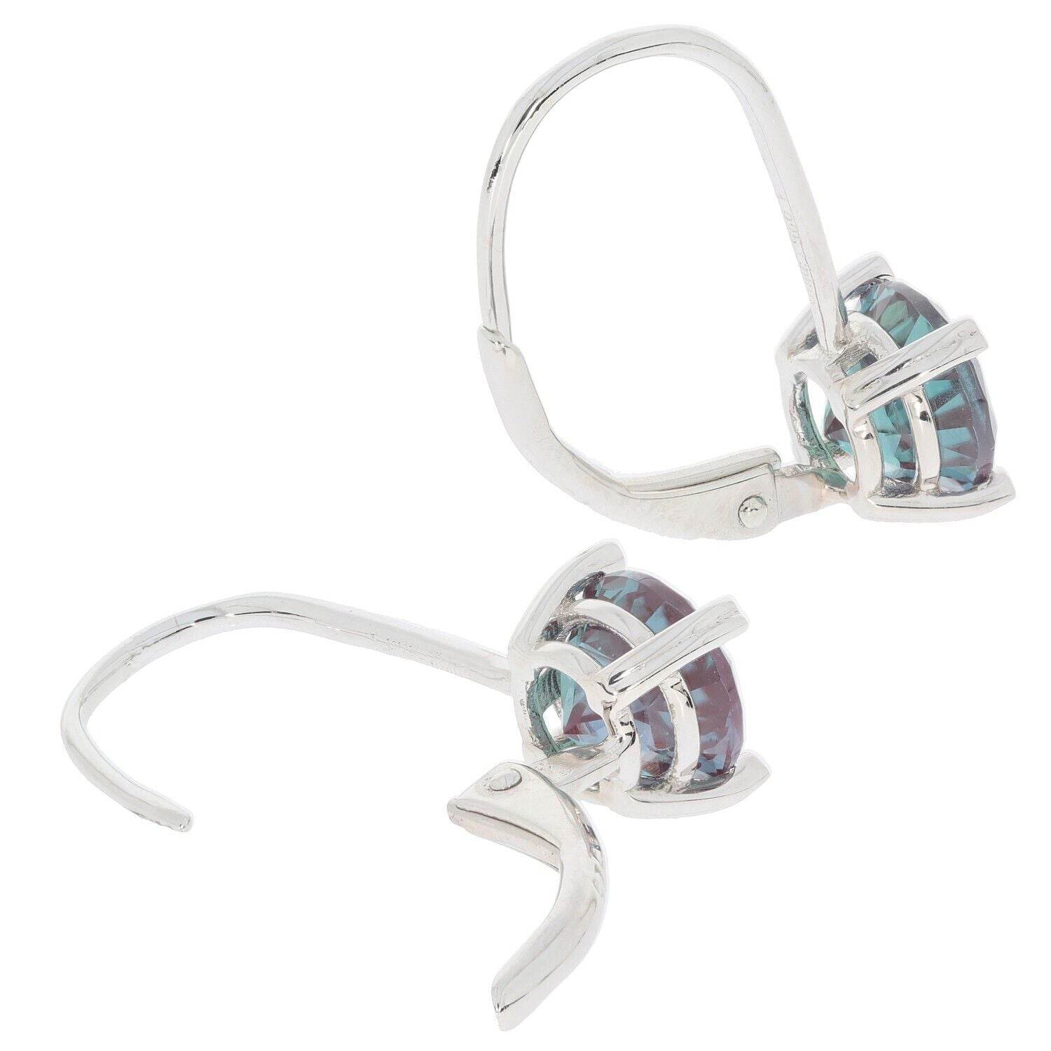 Sterling Silver Semi Mount Earrings Setting Round RD 6.5X6.5mm Leverba - Syzjewelry