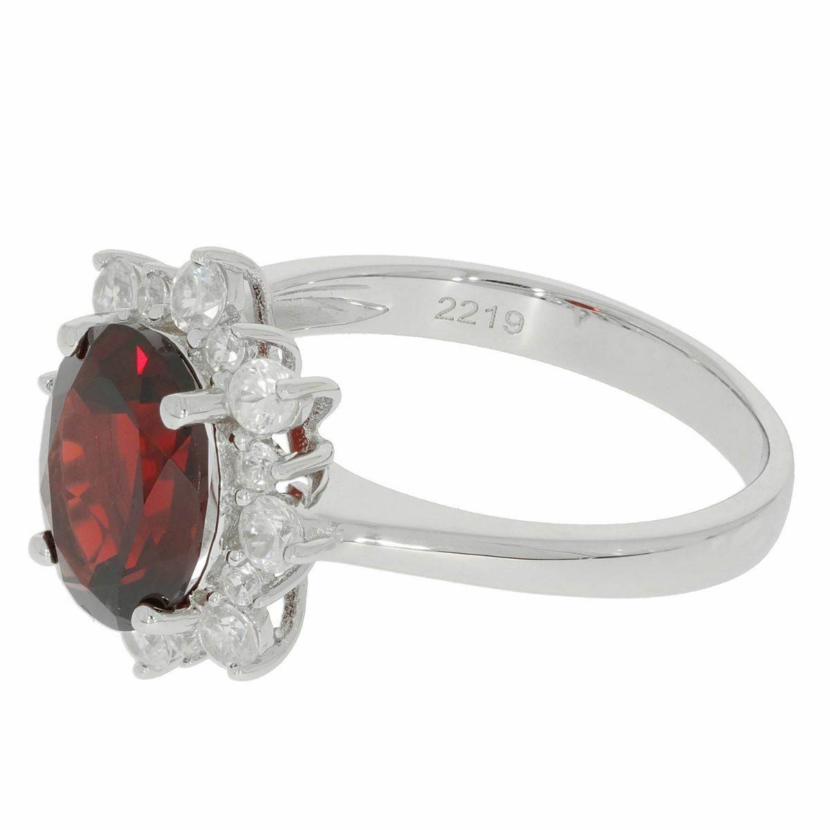 Sterling Silver Semi Mount Ring Setting OV 10X8mm Halo White Topaz - Syzjewelry