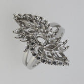 Sterling Silver Semi Mount Ring Setting OV 6x4 Marquise MQ 6x3 5x2.5 4x2 mm - Syzjewelry