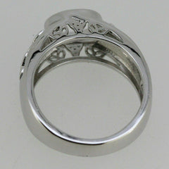 Sterling Silver Semi Mount Ring Setting Oval OV 8x6mm Celtic Knot - Syzjewelry