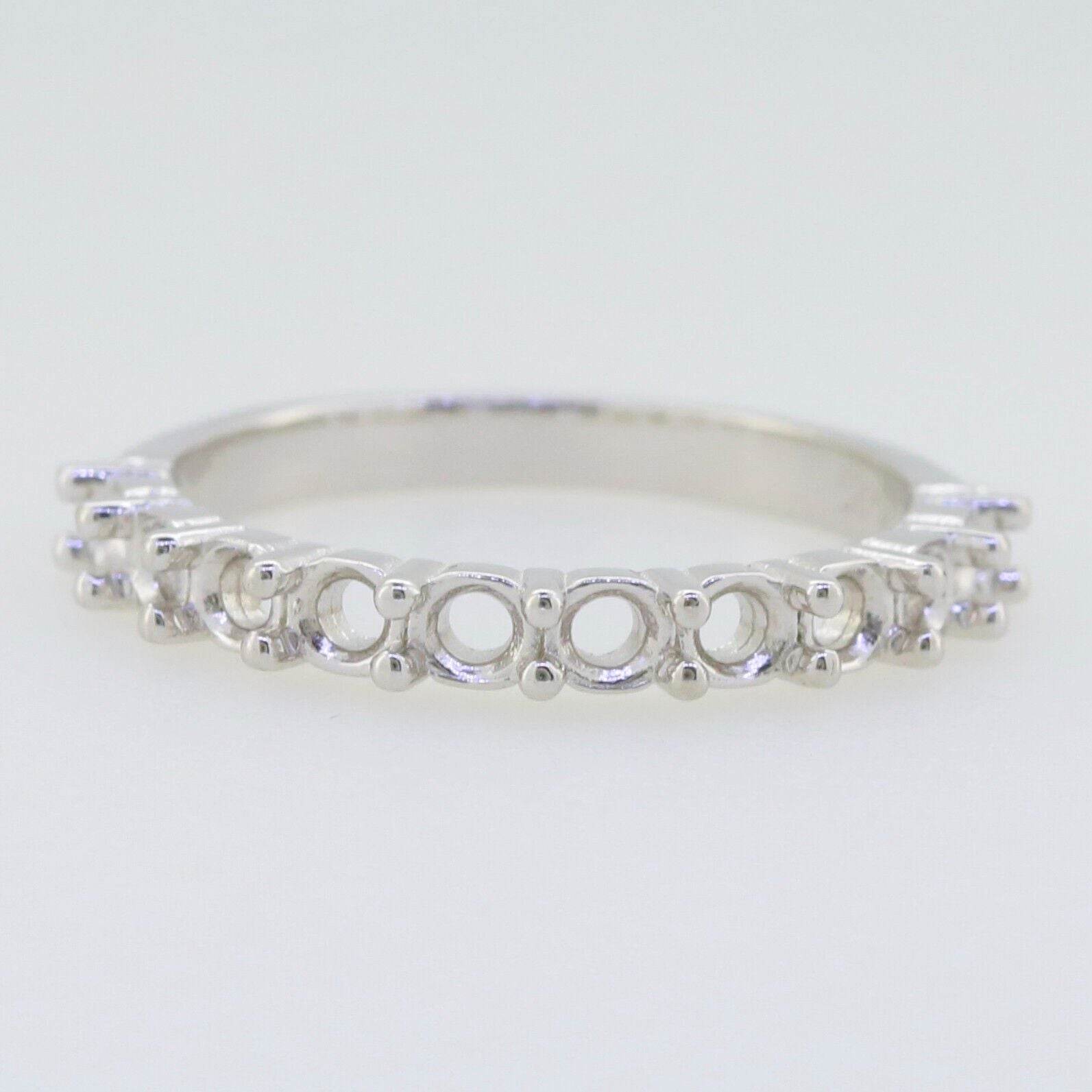 Sterling Silver Semi Mount Ring Setting Round RD 3x3mm 1680R - Syzjewelry