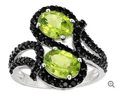 Sterling Silver Semi Mount Ring Setting OV8X6 mm White Topaz - Syzjewelry