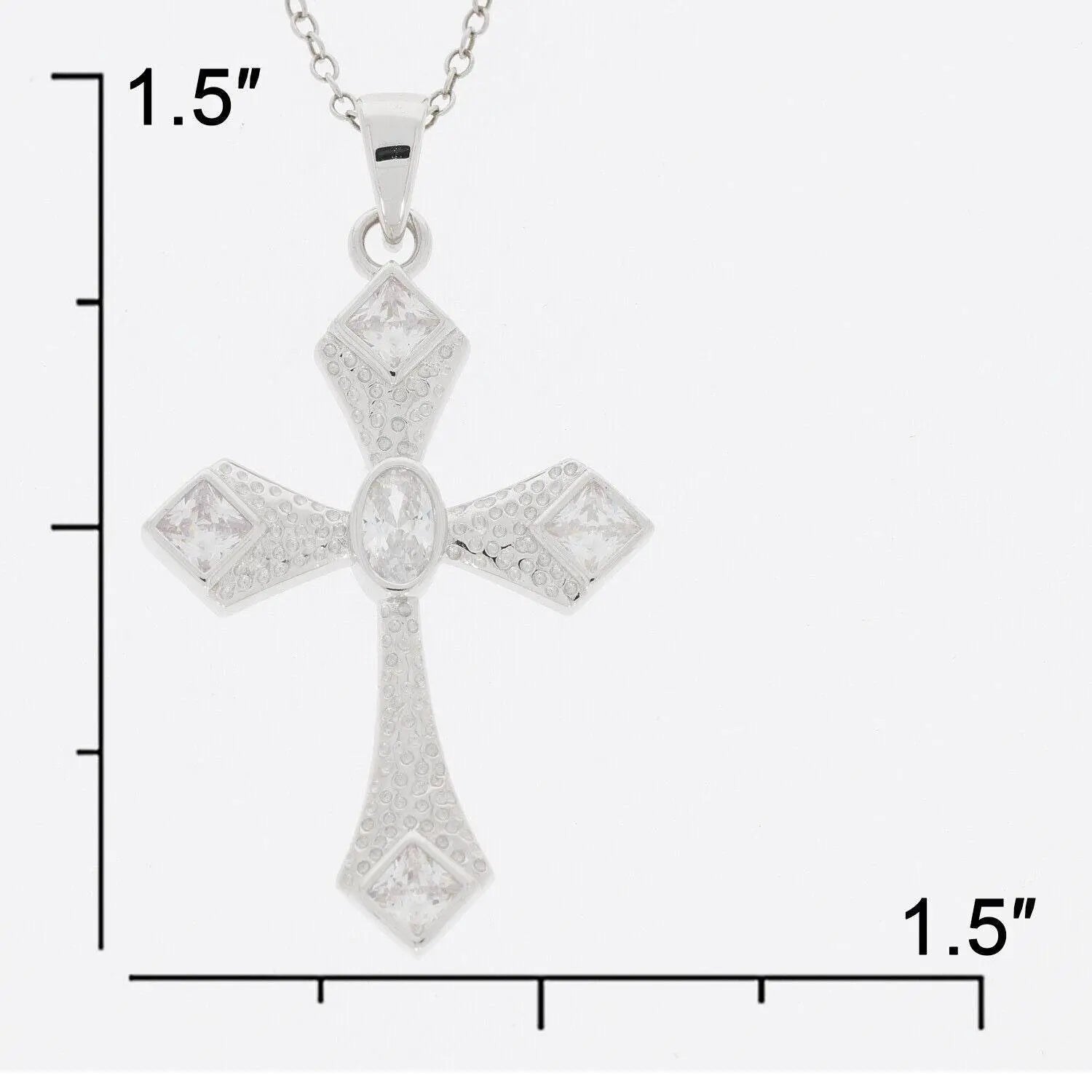 Sterling Silver Semi Mount Pendant Setting Oval OV 5X3mm White Topaz - Syzjewelry