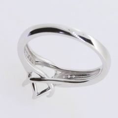 Sterling Silver Semi Mount Ring Setting Oval OV 9x7mm solitaire White - Syzjewelry