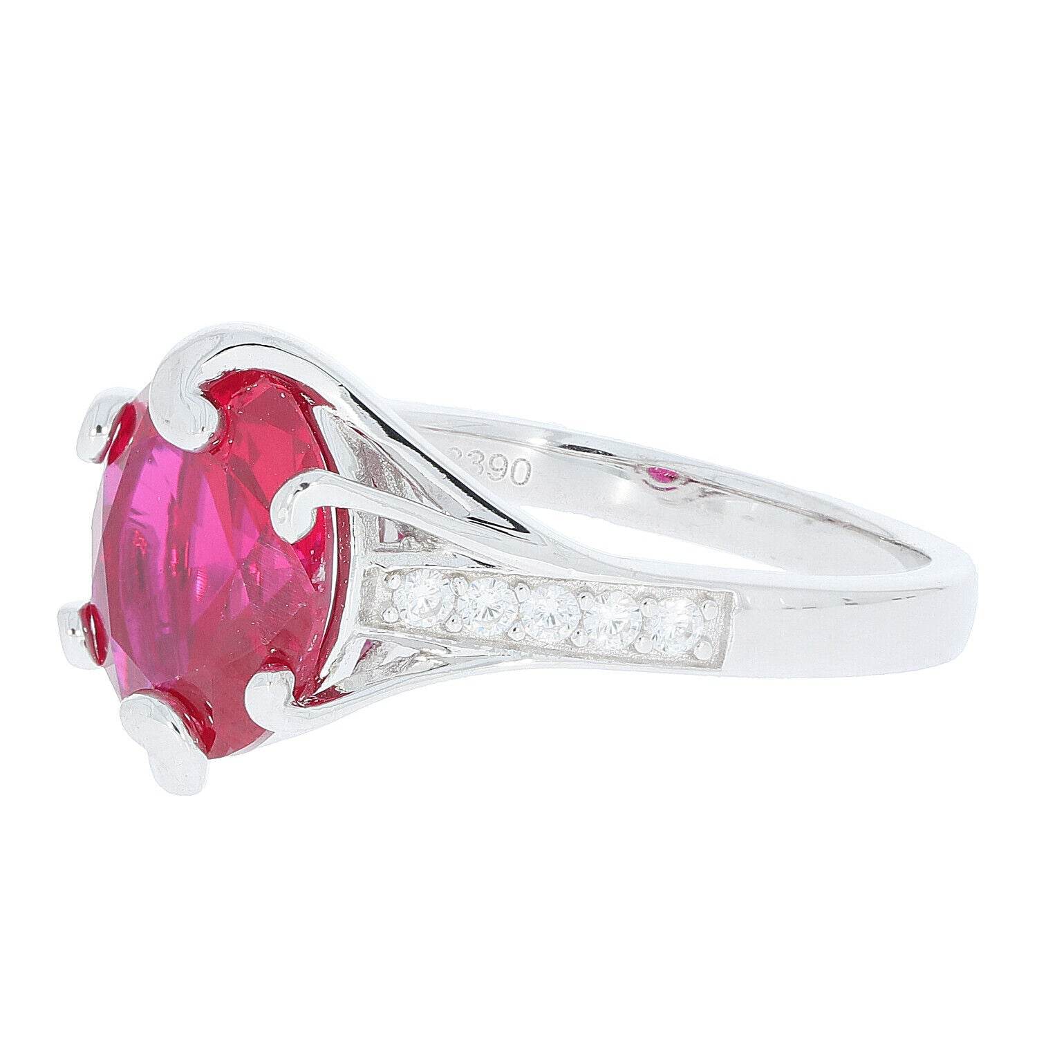 Sterling Silver Semi Mount Ring Setting Oval OV 10X8mm White Topaz N0538PJC2 - Syzjewelry