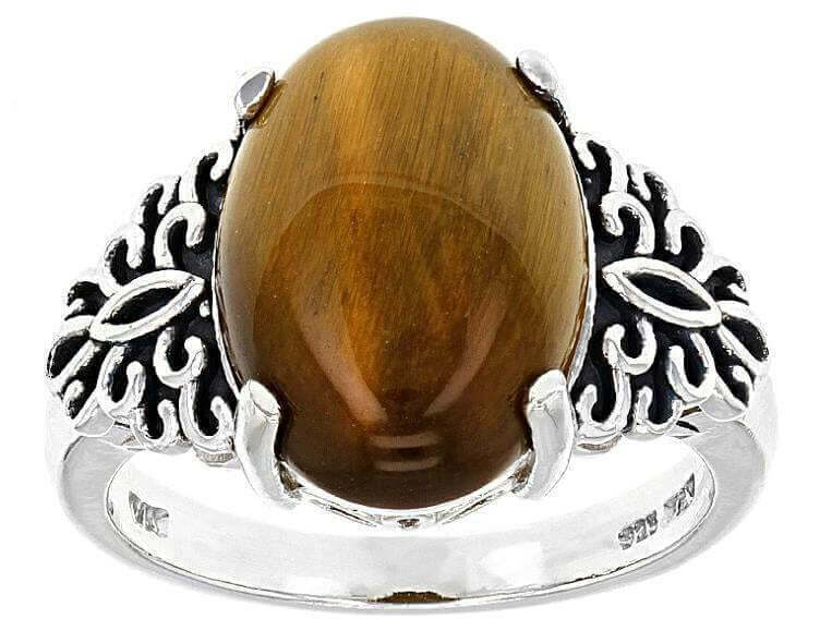 Sterling Silver Semi Mount Ring Setting Oval OV 14X10mm Cabo Art Deco Style - Syzjewelry